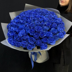 101 синей розы